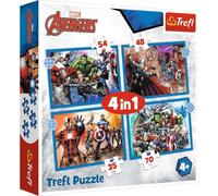 Trefl- Avengers 4 in 1 Puzzle
