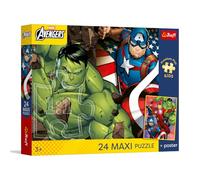 Trefl - Avengers: Eroi usciti da un sogno - Puzzle maxi da 24 pezzi - Pezzi grandi, poster da collezione, intrattenimento creativo, per bambini dai 3 anni in su