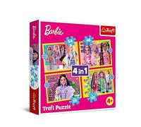 Trefl- Anni 4in1, 35 a 70 Pezzi-Puzzle Colorati con Le Bambole Iconiche, Diversi Livelli di Difficoltà, per Bambini dai 4, Multicolore, 34626