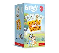 Trefl Boom Boom, Bluey - Un gioco dinamico per la famiglia, divertimento pazzo con campanellini, divertimento con i personaggi della serie animata "Bluey", per bambini dai 6 anni in su