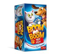 Trefl, Boom Boom - Gioco per cani e gatti, con campanella, gioco per la famiglia, gioco di società per adulti e bambini dai 6 anni in su, 2192, colorato