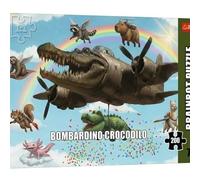 Trefl - BrainRots, Bombardino Crocodilo - Puzzle da 200 pezzi - Puzzle colorato dell'universo surreale, per bambini dai 7 anni