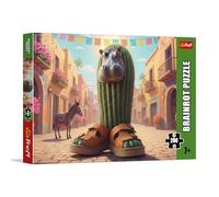 Trefl - BrainRots, Cactus Hippopotamus - Puzzle da 200 pezzi - Un puzzle colorato ambientato in un universo surreale, per bambini dai 7 anni in su