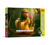 Trefl - BrainRots, Chimpanzini Bananini - Puzzle da 200 pezzi - Puzzle colorato dell'universo surreale, per bambini dai 7 anni in su