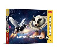 Trefl - BrainRots, La Vacca Saturno Saturnita - Puzzle da 200 pezzi - Puzzle colorato dell'Universo Surreale, per bambini dai 7 anni in su
