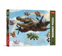 Trefl - BrainRots, Bombardino Crocodilo - Puzzle da 200 pezzi - Puzzle colorato dell'universo surreale, per bambini dai 7 anni