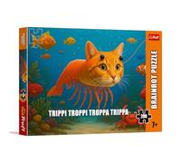 Trefl - BrainRots, Trippi Troppi Troppa Trippa - Puzzle da 200 pezzi - Puzzle colorato con universo surreale, per bambini dai 7 anni in su