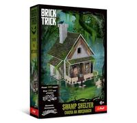 Trefl - Brick Trick: La Capanna delle Paludi/Swamp Shelter - Costruisci con i Mattoncini, Mattoncini ECO in Vero Mattone, Riutilizzabili, Kit Creativo per Bambini dai 6 Anni