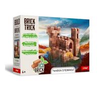 Trefl - Brick Trick: Stronghold - Costruisci con i mattoncini, ECO Blocks realizzati in vero mattone, 220 mattoncini, riutilizzabili, set creativo per bambini dai 6 anni in su