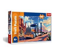 Trefl Viaggio 160 Pezzi-Puzzle Colorato con Camion, Intrattenimento Creativo, Divertimento per Bambini dai 6 anni, Multicolore, 15413