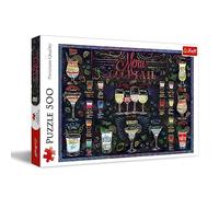 Trefl - Carta dei Cocktail - Puzzle 500 Pezzi - Puzzle per gli Amanti dei Cocktail, Varie Bevande, Fai da Te, Intrattenimento Creativo, Divertimento, Classici Puzzle per Adulti e Bambini a partire