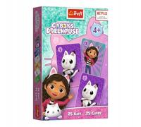 Trefl - Carte Petrus, Gabby's Dollhouse - Gioco di carte popolare per bambini, coppia, semplici regole, gioco dinamico, gioco popolare per bambini dai 4 anni in su