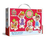 Trefl - Cocomelon - 4 Puzzle Forme Grandi per i più Piccoli, da 2 a 5 Tessere, Puzzle con i Personaggi della Fiaba, Gioco per Bambini dai 2 anni