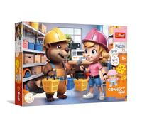 Trefl - Connect Squad, Connect Ivy -70 pezzi - Puzzle colorato con figurina e mattoncini inclusi, per bambini dai 5 anni in su