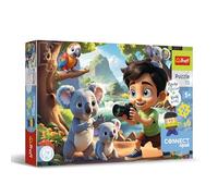 Trefl - Connect Squad, Connect Luck - 70 pezzi - Puzzle colorato con figurina e mattoncini inclusi, per bambini dai 5 anni in su