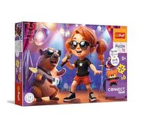 Trefl - Connect Squad, Connect Sue - 70 pezzi - Puzzle colorato con figurina e mattoncini inclusi, per bambini dai 5 anni in su