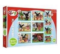 Trefl - Cosa Fa Bing? Puzzle 10 In 1, 10 Puzzle, Da 20 A 48 Pezzi - Puzzle Con I Personaggi Del Cartone Animato Di Bing, Diversi Livelli Di Difficoltà, Divertimento, Per Bambini Sopra I 4 Anni