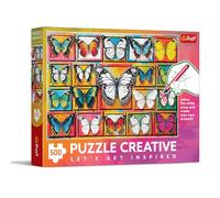 Trefl - Creative - Collezione Farfalle - Puzzle da 500 pezzi - Puzzle fai da te, colorare fai da te, intrattenimento creativo, per adulti e bambini dai 10 anni in su