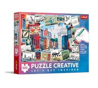 Trefl - Creative - Saluti da Londra - Puzzle da 500 pezzi - Puzzle fai da te, da colorare, intrattenimento creativo, per adulti e bambini dai 10 anni in su