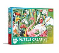 Trefl - Creative - Uccelli del paradiso - Puzzle da 500 pezzi - Puzzle fai da te, da colorare, intrattenimento creativo, per adulti e bambini dai 10 anni in su