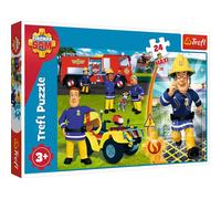 Trefl- der tapfere Feuerwehrmann, Fireman Sam 24 Maxiteile, für Kinder ab 3 Jahren Puzzle Colori, GXP-672478