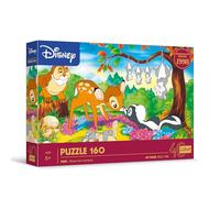 Trefl Disney, Amici del Bosco 160 Pezzi-Puzzle Colorato con i personaggi del cartone animato Bambi, Intrattenimento Creativo, Gioco per Bambini dai 6 anni, Multicolore, 40054