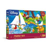 Trefl Disney, Avventura al Lago 160 Pezzi-Puzzle Colorato con i personaggi del cartone animato Paperino, Intrattenimento Creativo, Gioco per Bambini dai 6 anni, Multicolore, 40053