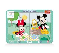 Trefl - Disney, Children’s Joy - Puzzle incorniciati 2 in 1 per bambini dai 2 anni in su