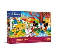 Trefl Disney, Pozzanghere 160 Pezzi-Puzzle Colorato con i personaggi del cartone animato Topolino, Intrattenimento Creativo, Gioco per Bambini dai 6 anni, Multicolore, 40055