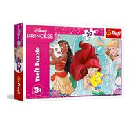 Trefl - Disney Princess, Belle e coraggiose - Puzzle da 30 pezzi - Puzzle colorato con personaggi delle fiabe, intrattenimento creativo, per bambini dai 3 anni in su