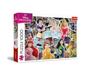 Trefl - Disney, Principesse Disney - Puzzle 1000 Pezzi - Puzzle con le Protagoniste delle Favole, per Adulti e Bambini dai 14 anni