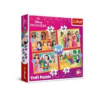 Trefl - Puzzle Principesse Disney 4v1: storie di fiabe - 1-39 Pezzi
