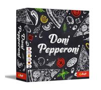 Trefl - Doni Pepperoni - Gioco di Società Dinamico, Carte a Forma di Pizza, Gioco di Percezione, Gioco Veloce, Regole Semplici, per Adulti e Bambini a partire dai 7 anni