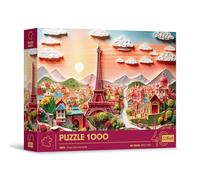 Trefl Effetto 3D, Parigi-1000 Pezzi-40° Anniversario, Arte Paper Art, Puzzle Premium per Adulti e Ragazzi dai 14 anni, Multicolore, 40044