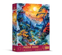 Trefl Effetto 3D, Valle-1000 Pezzi-40° Anniversario, Arte Paper Art, Puzzle Premium per Adulti e Ragazzi dai 14 anni, Multicolore, 40045