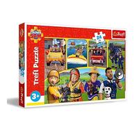 Trefl - Fireman Sam, Sam el Bombero y amigos - Puzle 24 Maxi - 24 piezas grandes, Puzle de colores con los personajes de la serie infantil Sam el Bombero, Juego para niños a partir de 3 años