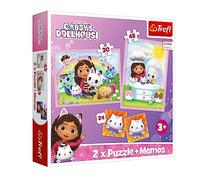 Trefl- Gabby Gabby's Dollhouse Puzzle, Multicolore, One Size, 93382