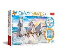 Trefl TR11111 - Puzzle "Galopp nelle onde 600 pezzi, Crazy Shapes, qualità premium, per adulti e bambini dai 10 anni in su