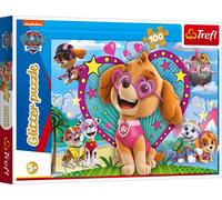 Trefl Glitter Puzzle - Paw Patrol, 100 Pezzi - 1 pz.
