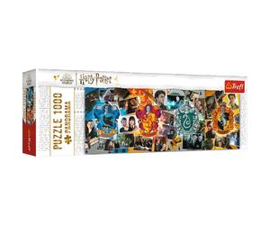 Trefl - Harry Potter, Quattro Case di Hogwarts - Puzzle Panoramico 1000 Elementi - Puzzle con Personaggi del Film, Fai Da Te, Intrattenimento Creativo, per Adulti e Bambini Sopra i 12 Anni