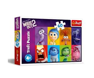 Trefl - Inside Out 2, Scopri le tue Emozioni - Puzzle 60 Pezzi - Puzzle Colorati con i Protagonisti del Film d’Animazione, Intrattenimento Creativo, Gioco per Bambini a partire dai 4 anni
