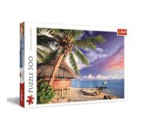 Trefl - Isola di Bora-Bora - Puzzle 500 Pezzi - Puzzle Fai Da Te con Panorama Vacanziero, Intrattenimento Creativo, Divertimento, Puzzle Classico per Adulti e Bambini a partire da 10 anni
