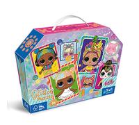 Trefl Junior - Bambole L.O.L. colorate - Puzzle Glitter 70 pezzi, puzzle glitterato per i piccoli fan di L.O.L. Suprise, divertente per bambini dai 4 anni in su