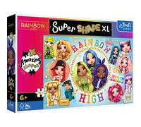 Trefl Junior - Colori Rainbow High - Puzzle 160 XL Super Shape - Forme Pazze, Pezzi Grandi, Da Colorare Con I Personaggi Delle Fiabe, Dai 6 Anni in Su