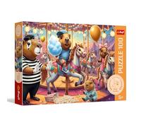Trefl - Kapibar in vacanza - 100 pezzi - Puzzle con animali colorati, intrattenimento creativo, divertimento per bambini dai 5 anni in su