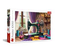Trefl laboratorio 1000 pezzi-Puzzle che raffigura il banco di lavoro di un sarto, per adulti e bambini dai 14 anni in su, Multicolore, 10952