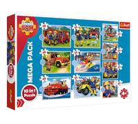 Mega set puzzle Sam il pompiere 10 in 1