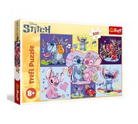 Trefl - Lilo e Stitch, Zakecony Stitch - Puzzle da 300 pezzi - Puzzle colorato con personaggi delle fiabe, intrattenimento creativo, divertimento per bambini dagli 8 anni in su