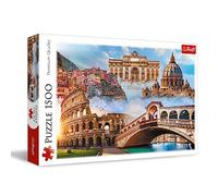 Trefl -Luoghi preferiti:Italia-Puzzle 1500 pezzi-Puzzle con monumenti italiani, Collage per gli appassionati di viaggio, fai da te, Puzzle classico per adulti e bambini dai 12 anni.