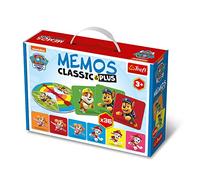 Trefl - Memos Classic & Plus, PAW Patrol - Gioco Educativo di Memoria, Cerca Coppie di Immagini, Diverse Variazioni, Tabellone, Gioco di Memoria con Personaggi di Fiabe per Bambini Sopra i 3 Anni